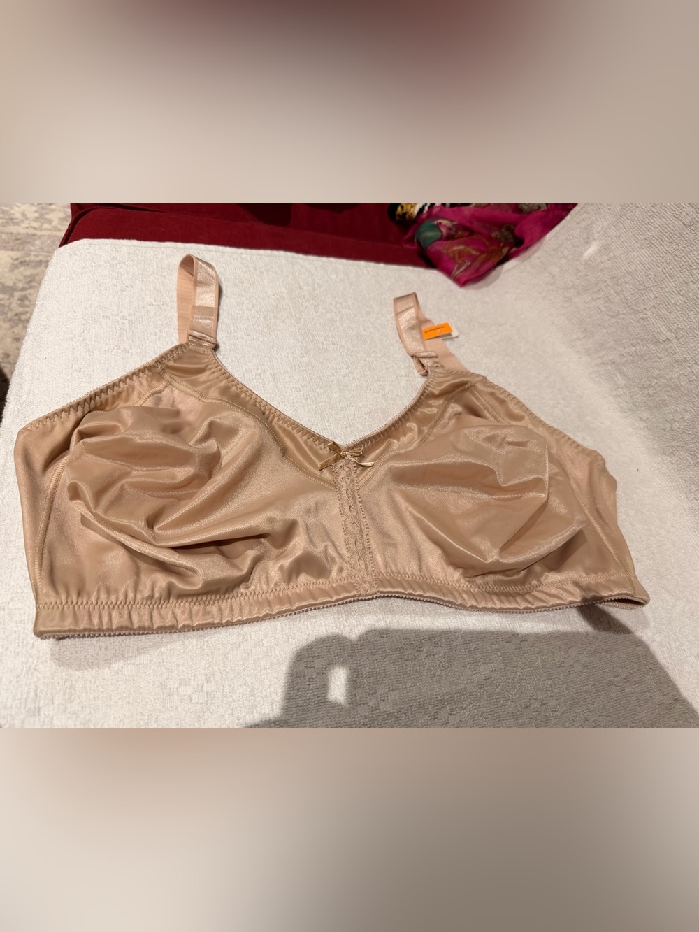Bali Nude Wireless Comfort Bra with Lace Trim